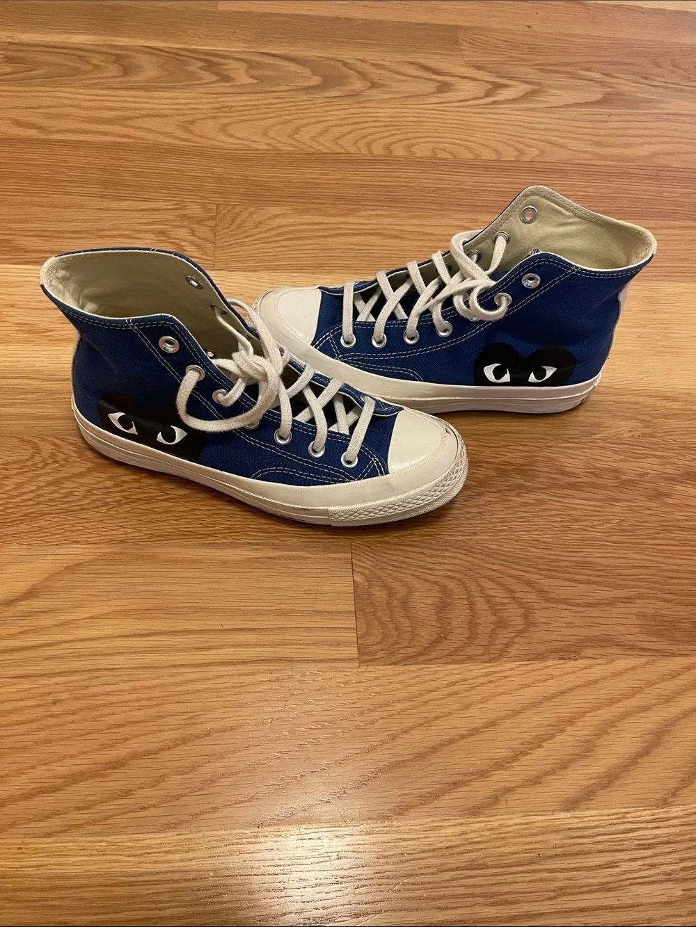 Comes Des Garçons Converse Chuck Taylor Blue Men’s Sz 5.5 Women’s 7.5 - Picture 1 of 5